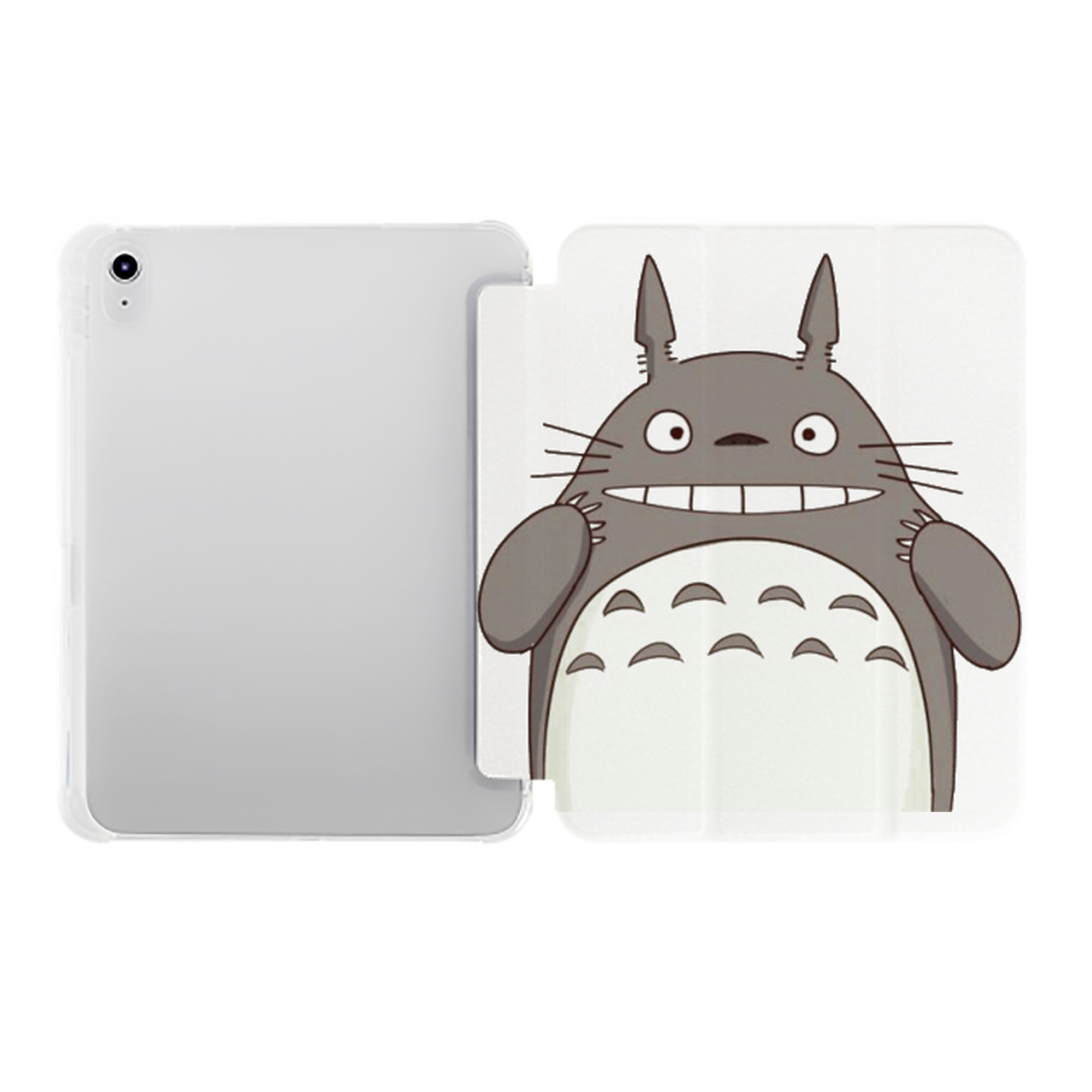 （画像用） となりのトトロ 草壁メイ 草壁サツキ My Neighbor Totoro Satsuki Kusakabe Mei Kusakabe IPad ケース ペン収納付き 三つ折りスタンド PUレザー×シリコン 対応機種9.5/10.5/10.9インチ